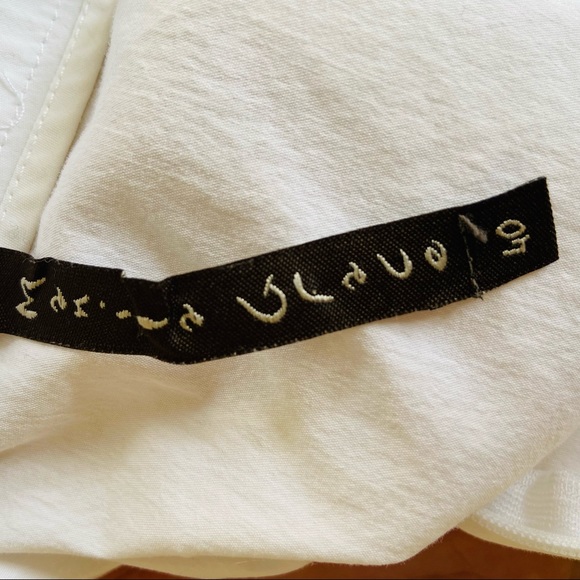 Manila Grace cotton halter high neck sleeveless lightweight asymmetric shirt top - Picture 7 of 7